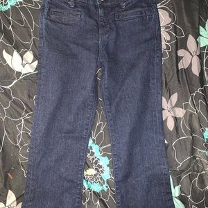 Express flare dark wash jeans
